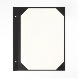 Feuillet porte-menu A4 vertical à encoches