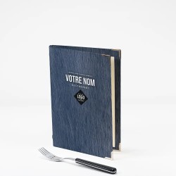 Protège-menu A5 vertical Reliure élastique Texture