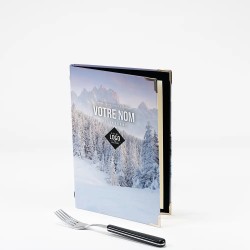 Protège-menu A5 vertical Reliure élastique Montagne