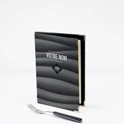 Protège-menu A5 vertical Reliure élastique Design