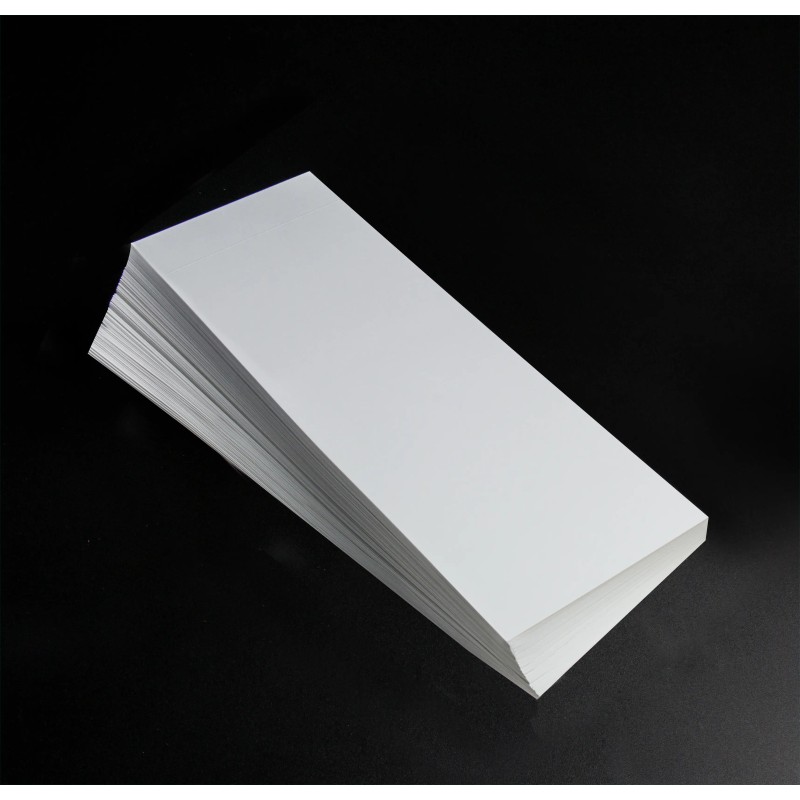 Ramette de 100 feuilles blanches demi-A4 rainées | Impression Menu