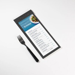 Planche Porte-Menu demi-A4 texture cuir