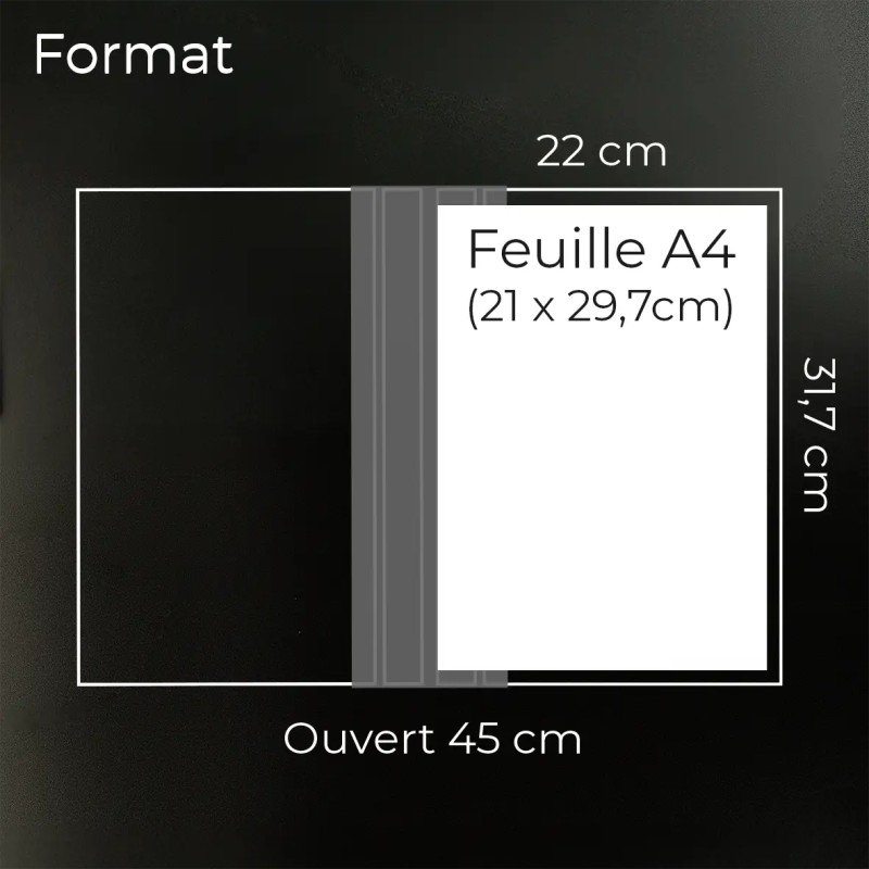 Ramette de 100 feuilles ivoires A4 vertical rainées | Impression Menu