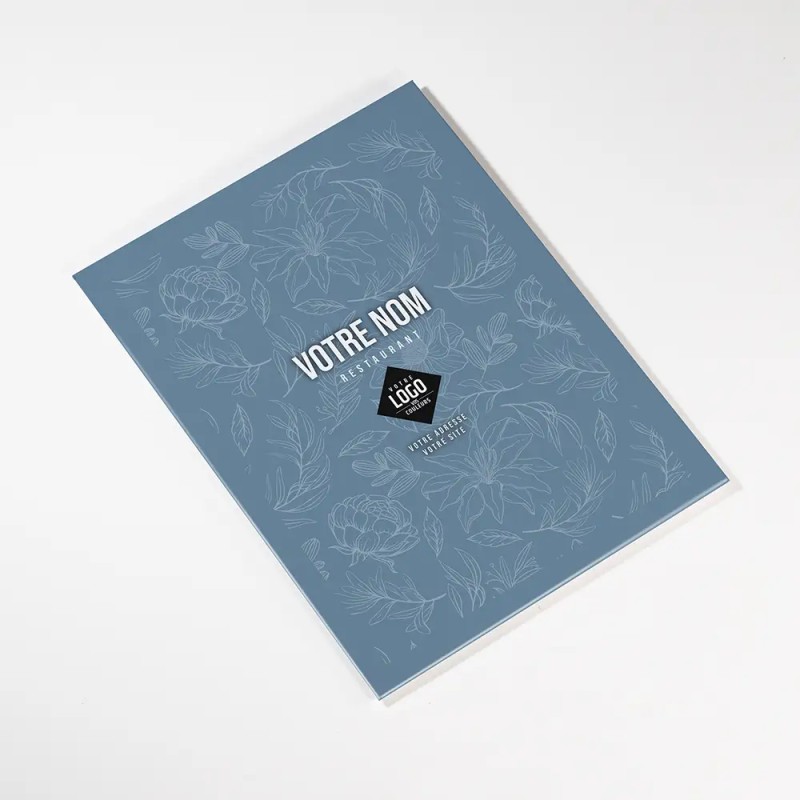 Planche Porte-Menu A4 Floral | Impression Menu
