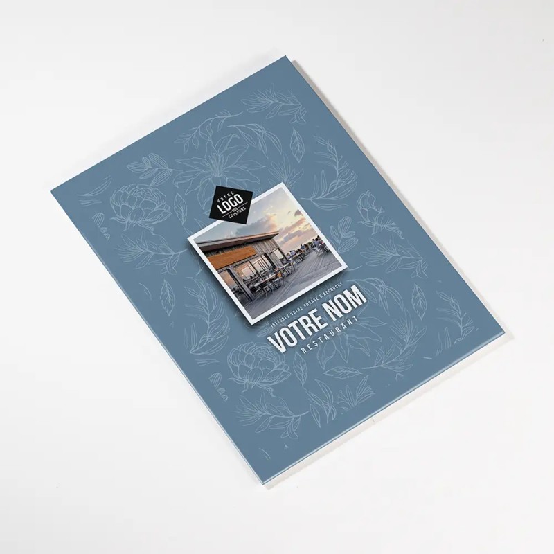 Planche Porte-Menu A4 Floral | Impression Menu