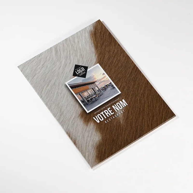 Planche Porte-Menu A4 Vache | Impression Menu