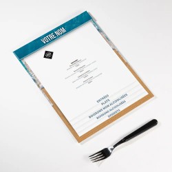 Planche Porte-Menu A4 Bord de mer