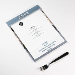 Planche Porte-Menu A4 Votre photo