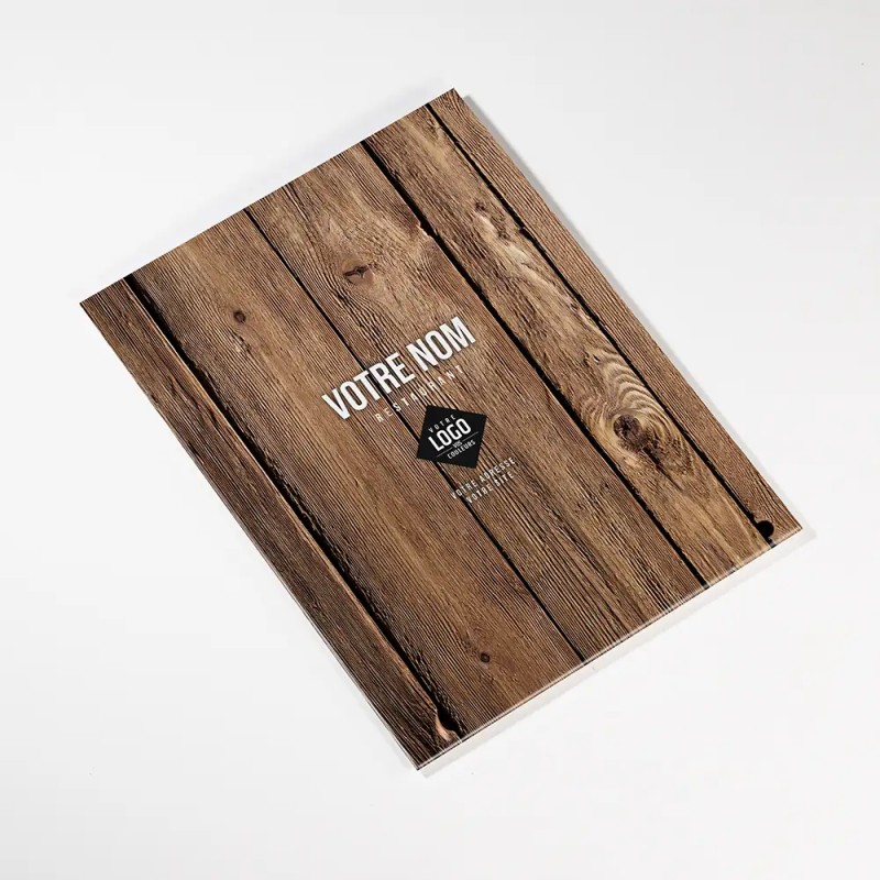 Planche Porte-Menu A4 Bois | Impression Menu
