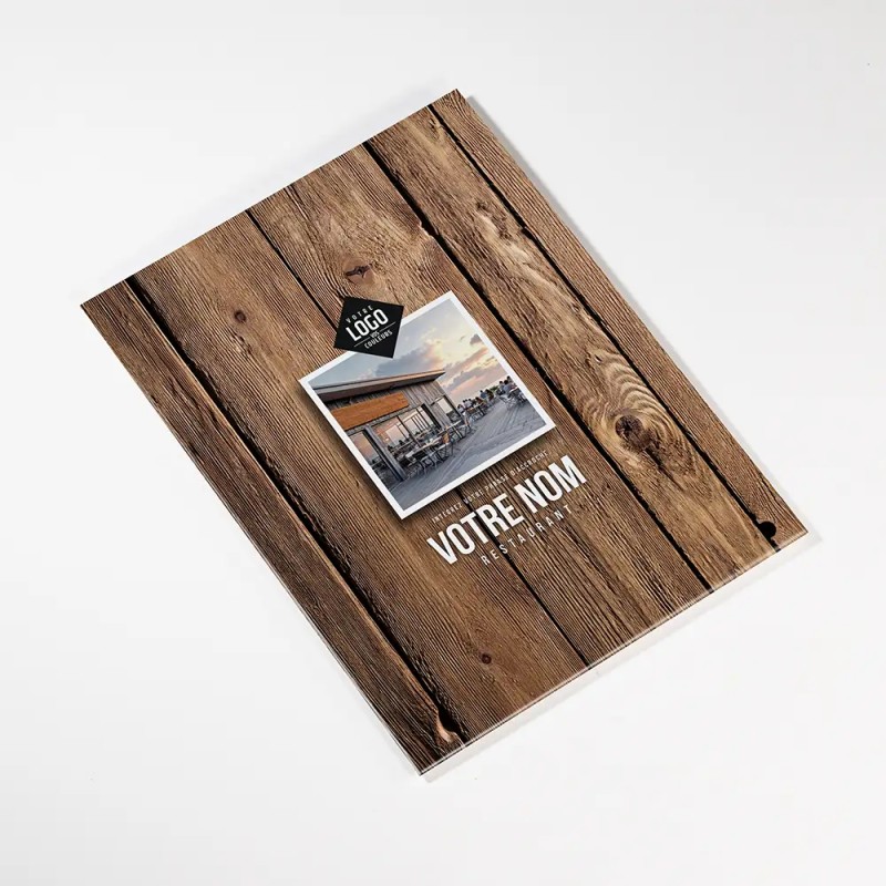 Planche Porte-Menu A4 Bois | Impression Menu