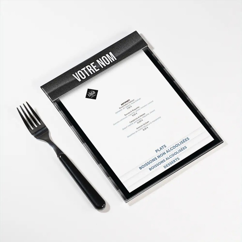 Planche Porte-Menu A5 Design | Impression Menu