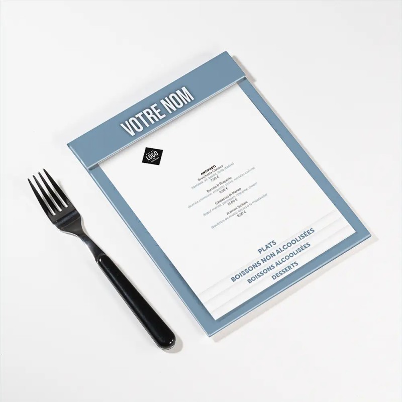 Planche Porte-Menu A5 Floral | Impression Menu