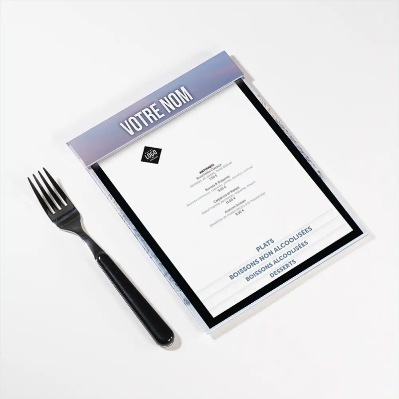Planche Porte-Menu A5 Montagne | Impression Menu