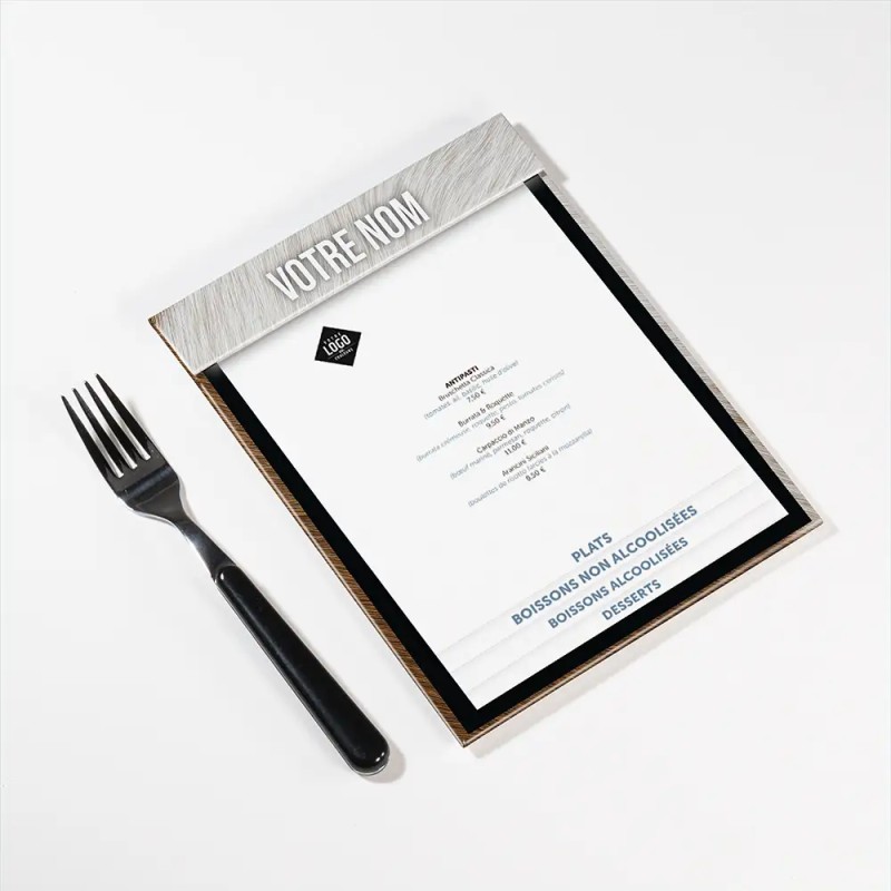 Planche Porte-Menu A5 Vache | Impression Menu