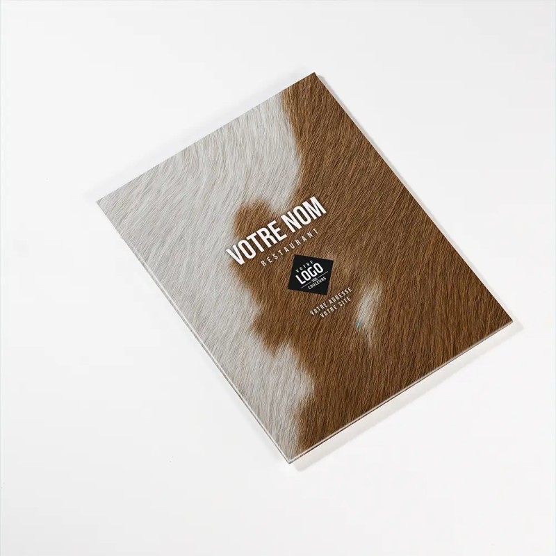 Planche Porte-Menu A5 Vache | Impression Menu