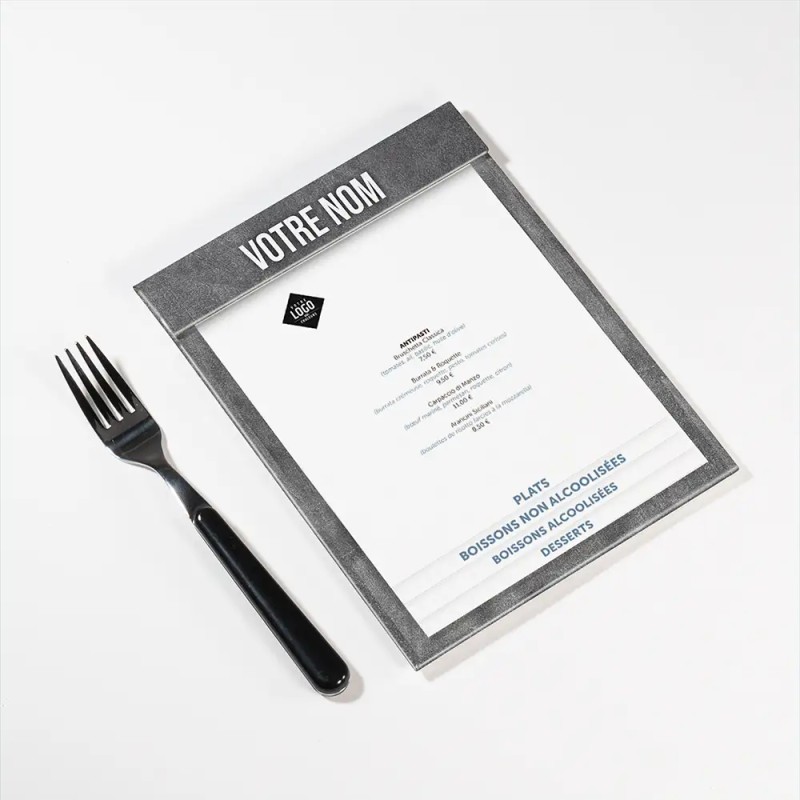 Planche Porte-Menu A5 Vintage | Impression Menu