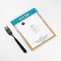 Planche Porte-Menu A5 Bord de mer