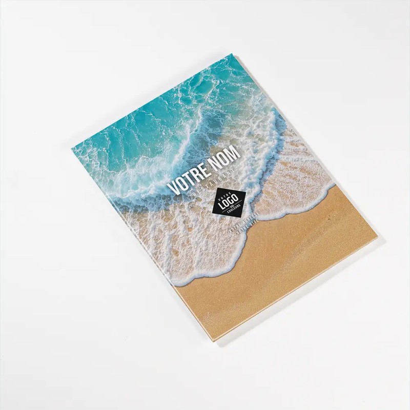 Planche Porte-Menu A5 Bord de mer | Impression Menu