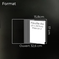 Ramette de 100 feuilles ivoires A4 vertical rainées | Impression Menu