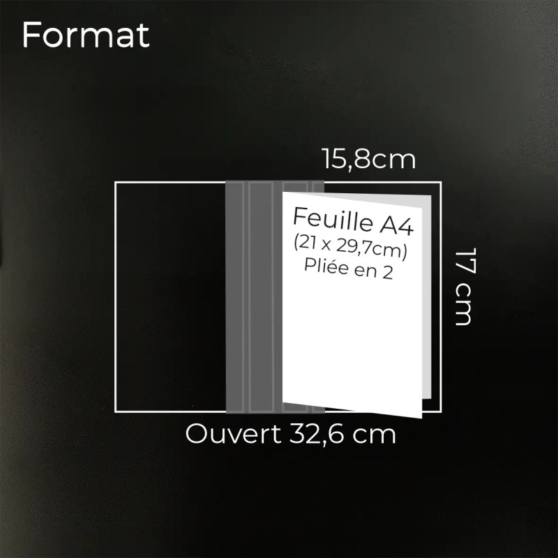 Ramette de 100 feuilles ivoires A4 vertical rainées | Impression Menu