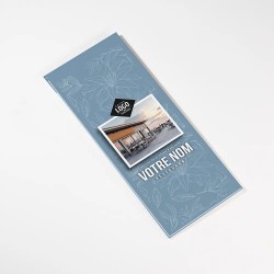 Planche Porte-Menu demi-A4 Floral | Impression Menu