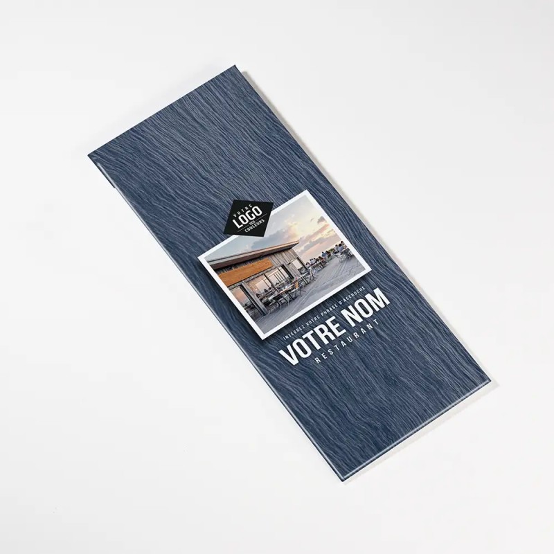 Planche Porte-Menu demi-A4 Texture | Impression Menu