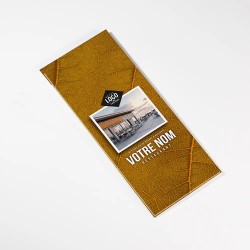 Planche Porte-Menu demi-A4 Nervure | Impression Menu