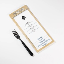 Planche Porte-Menu demi-A4 Patine