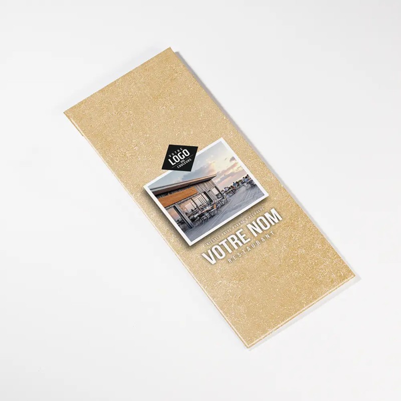 Planche Porte-Menu demi-A4 Patine | Impression Menu