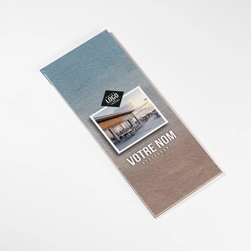 Planche Porte-Menu demi-A4 Votre photo | Impression Menu