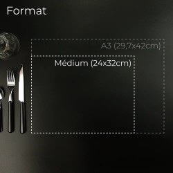 Sets de Table Médium – Blanc ou Kraft