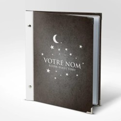 Room directory A4 vertical Reliure vis Cannes