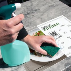 Set de Table Adhésif lavable Qr code Imprimé Couleur