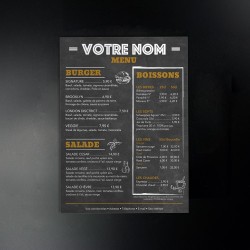 Flyer Menu Papier A5 Brasserie