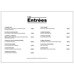 Modèle gratuit Menu A4 horizontal Brunch