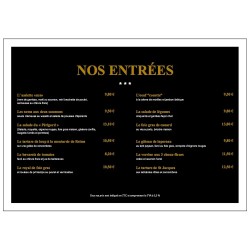 Modèle gratuit Menu A4 horizontal Terroir