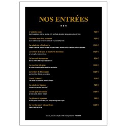 Modèle gratuit Menu A4 vertical Terroir