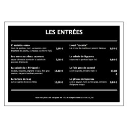 Modèle gratuit Menu A5...