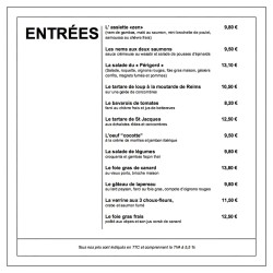 Modèle gratuit Menu Carré...