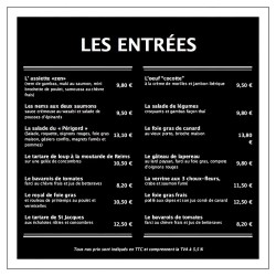 Modèle gratuit Menu Carré...