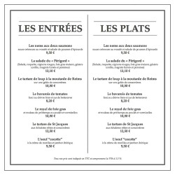 Modèle gratuit Menu Carré...