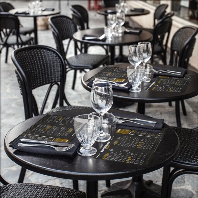 Set de Table medium brasserie & jeux Imprimé Couleur Recto Verso | Impression Menu