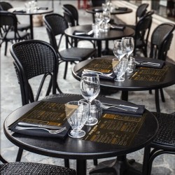 Set de Table medium brasserie & jeux Imprimé Couleur Recto Verso | Impression Menu