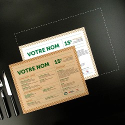 Set de Table medium Burger Imprimé Couleur Recto