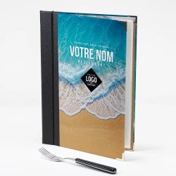 Protège-menu personnalisable sur les 4 faces 100 % à votre image.