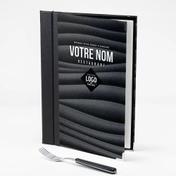 Protège-menu personnalisable sur les 4 faces 100 % à votre image.