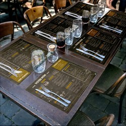 Set de Table brasserie Imprimé Couleur Recto Verso | Impression Menu