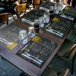 Set de Table brasserie Imprimé Couleur Recto Verso | Impression Menu