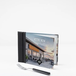 Protège menu A5 horizontal reliure aimantée Votre photo