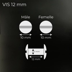 Vis Nickel pour Protège-menu de 11 à 15 pochettes | Impression Menu
